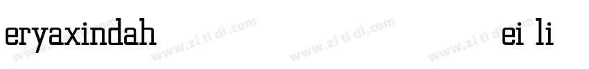 eryaxindahei light字体转换 eryaxindahei light字体转换